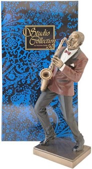 Jazzsaxofonist Figur. Perfekt og stilfuld gave til musikelskere