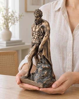 Monumental Herkules figur. Styrke, kunst og luksus til dit hjem