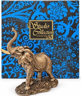 Lille Elefant Figur. Bronze Dekoration – Perfekt Gave til Hjemmet