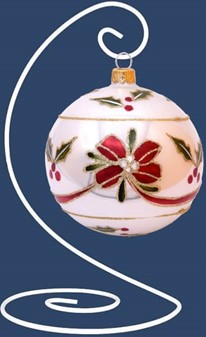 Julepynt. Metal stativ til julekugle med en diameter på 12 til 15 cm
