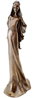Bedste Bryllupsgave. Tidløs elegance - eksklusiv bronze brudefigur