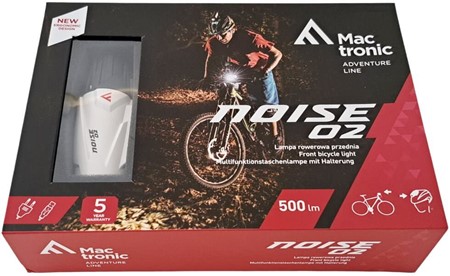 KRAFTIG CYKELLYGTE. Genopladelig cykel forlygte Noise 02, 500 lm