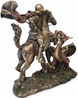 Sankt Jørgen og Dragen Statue. Den ultimative gave til mænd med mod