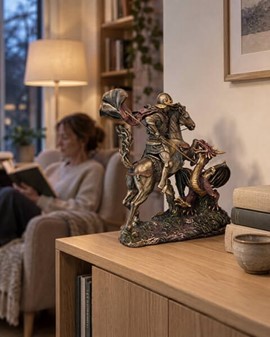 Sankt Jørgen og Dragen Statue. Den ultimative gave til mænd med mod