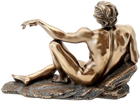 Skabelsen af Adam. Klassisk Bronzeskulptur, der ånder liv i dit hjem