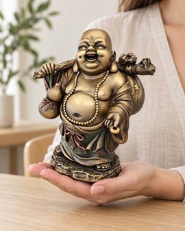 Smilende Buddha figur: Din Daglig Dosis af Lykke og Held