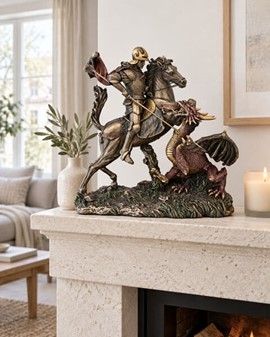 Sankt Jørgen og Dragen Statue. Den ultimative gave til mænd med mod