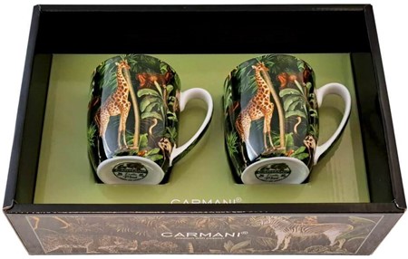 PORCELÆN KRUS. Savanne Kaffe: Vilde Dyr på Dine Krus