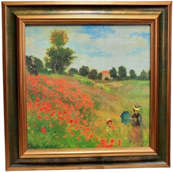 Reproduktioner af malerier. Poppy field near Argenteuil Claude Monet
