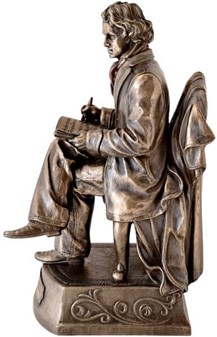 Ludwig van Beethoven Figur. Oplev genialiteten fanget i bronze
