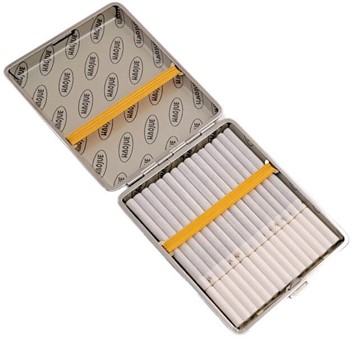 CIGARETETUI LANG. Etui til 20 stk lange cigaretter Super King Size
