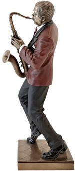 Jazzsaxofonist Figur. Perfekt og stilfuld gave til musikelskere