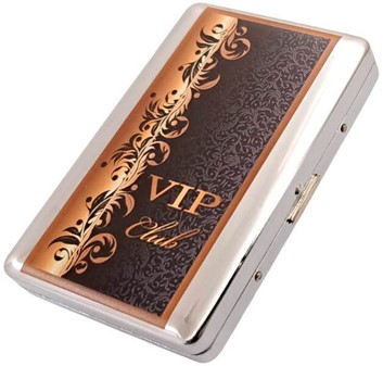 CIGARET ETUI METAL. Billige Cigaretetui til 20 stk Slim Cigaretter