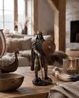 VIKINGE FIGURER. Smuk samling af pyntefigurer til vikinge gaver