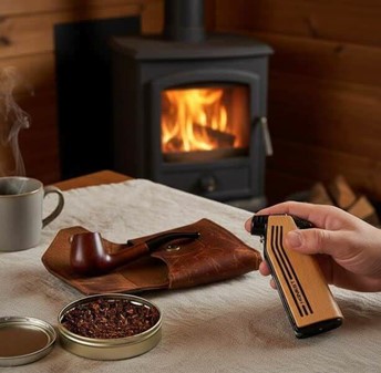 Luksus pibelighter. Driftssikker gas lighter i flot design