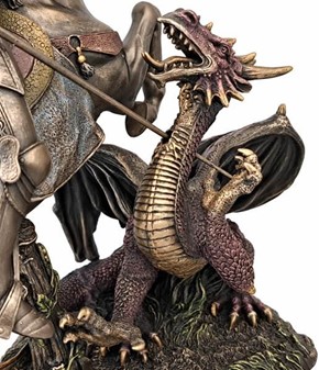 Sankt Jørgen og Dragen Statue. Den ultimative gave til mænd med mod