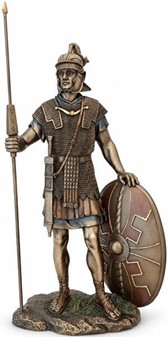 Romersk Legionær Figur i Bronze. Perfekt Gave til Ham og Kontor Pynt