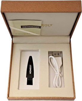 Luksuriøs USB Cigaret Lighter. Dobbelt Elektrisk Lysbue, Mahogni Farve
