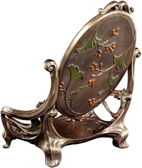 Sminkebord med roterende spejl i Art Nouveau. Til den stilfulde kvinde