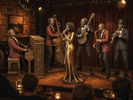 Jazz Diva Figur – En Elegant Gave til Musikelskere og Sangere