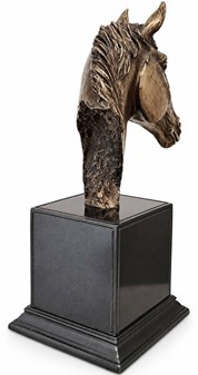 Heste Skulptur. Smukt hestehoved til boligindretning og gaveidé