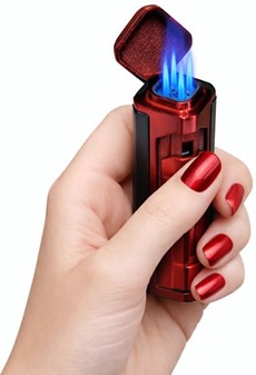 Opdag elegance og kraft. Køb vores solid stormlighter i i rød / sort