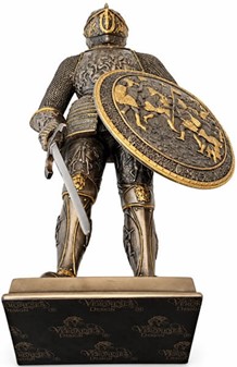 Ridderfigur i Bronze: Ægte Historisk Elegance til Dit Hjem
