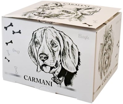 KRUS I PORCELÆN. Elegant krus med labrador til hundeelskere
