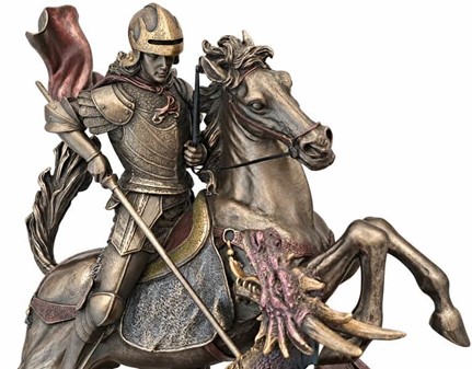 Sankt Jørgen og Dragen Statue. Den ultimative gave til mænd med mod