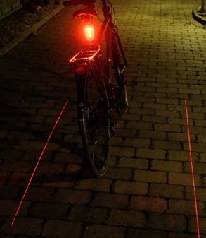 BEDSTE CYKELLYGTER. Billig cykel baglygte med dobbelt laserlys + 5 LED