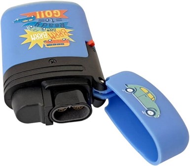 Volkswagen lighter med logo. Blå Turbo Lighter med Dobbelt Flamme