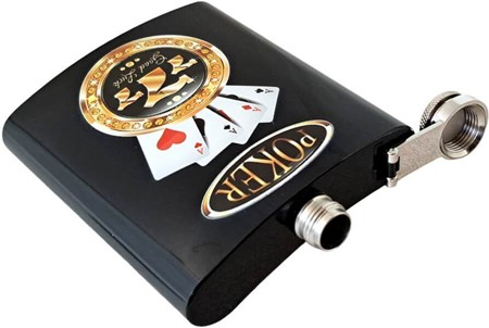 Poker lommelærke med billede. Personlig gave til ham med stil og held