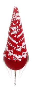 Julepynt nisser. Sød julenisse til at hænge på juletræet. H: 15 cm