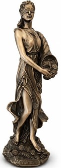 Fortuna figur i bronze. Giv lykke i bryllupsgave