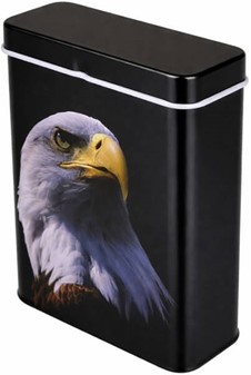 Dyremotiv Cigaret etui Metal. Løve, Ørn, Prærieulv. Sæt 3 stk