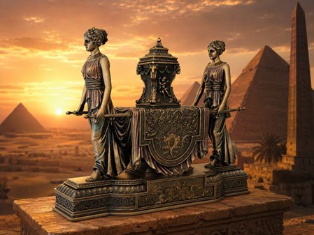 INSPIRATION TIL INDRETNING. Imponerende Art Deco ur i bærestol form