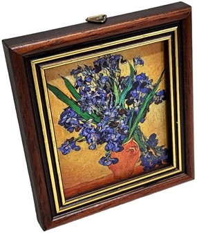 GAVE TIL FORÆLDRE. "Iriser", lille kopi af Vincent van Gogh maleri