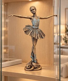 BALLETDANSER FIGUR. Enestående ballerina figur til en gave