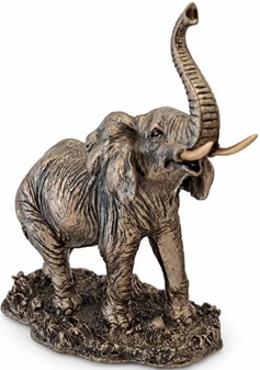 Lille Elefant Figur. Bronze Dekoration – Perfekt Gave til Hjemmet