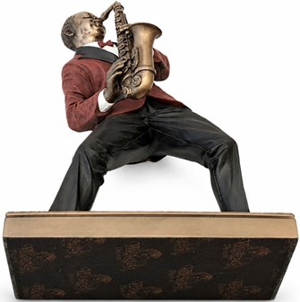 Unik Jazz Saxofonist Figur. Kunst, Passion og Perfekt Gave til Musiker