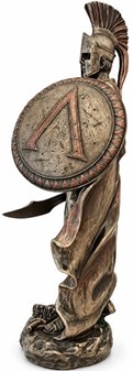 Eksklusiv bronze statuette af Kong Leonidas – Helt til din hylde