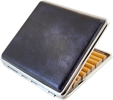 Cigaret etui i læderlook – Elegant beskyttelse til 20 cigaretter