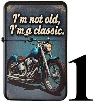 Benzin lighter med retro chopper design – til bikere og eventyrere