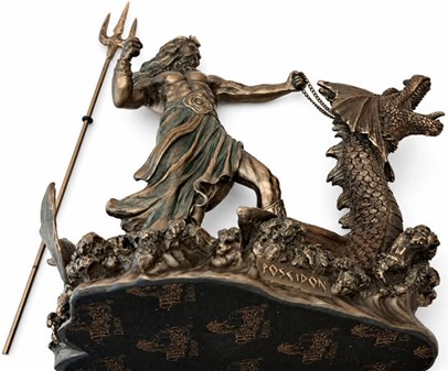 POSEIDON. Figur som gave til manden som har alt og gave til hjem