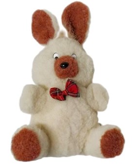HÅNDDUKKER. Dejlig og blød uld kanin - traditionelle legetøj. 189 kr