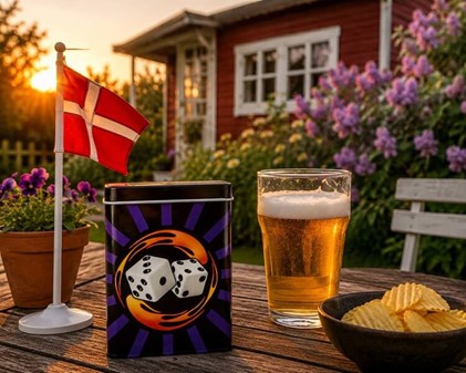 Cigaretetui Metal med Marilyn Monroe og Lucky Dice. To stk i Sæt