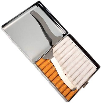 Elegant metal cigaretetui til 20 stk. Beskyttelse med stil