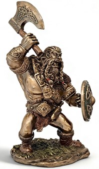Frygtløs Vikingekriger. Humoristisk Dekorativ Figur til Hjem og Kontor
