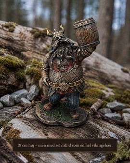 Sjov Viking Figur med et Krus Øl. Perfekt idé til ukonventionel gave