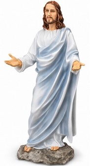 Skab Ro: Jesus Kristus figur med Sjæl. Kunstværk fyldt med Fred og Håb